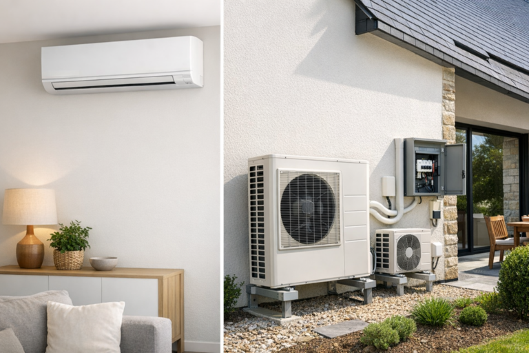installation d'un climatiseur réversible à Marzan